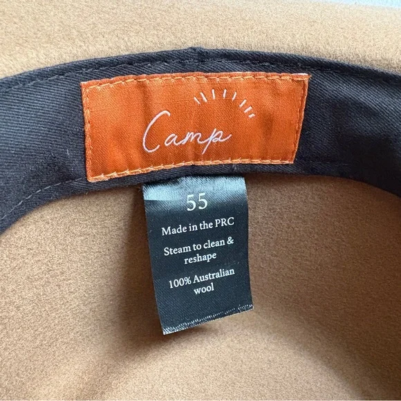 Camp the Label Women’s Ford Fedora Hat in French Beige Australian Wool